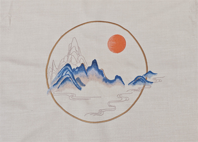 面料号：刺绣 04-14