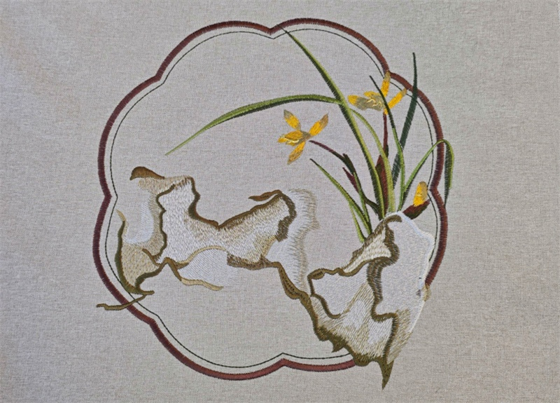 面料号：刺绣 04-36