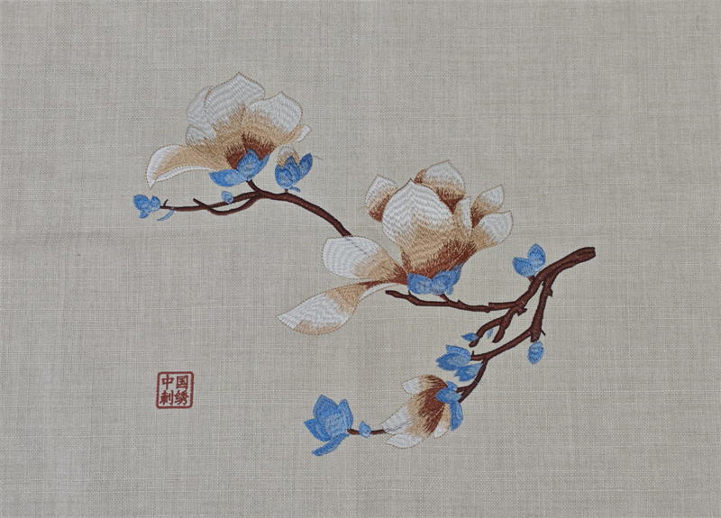 面料号：刺绣 04-46