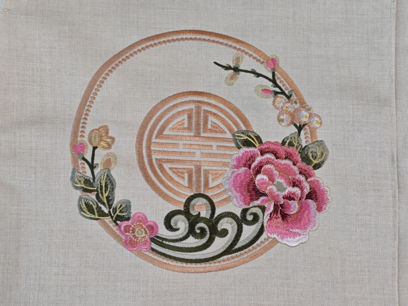 面料号：刺绣 04-58