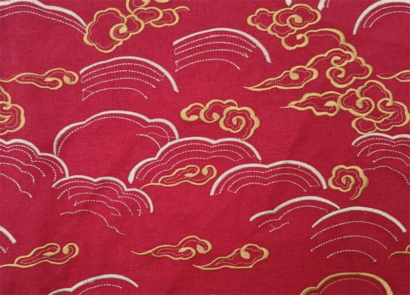 面料号：刺绣 12-4