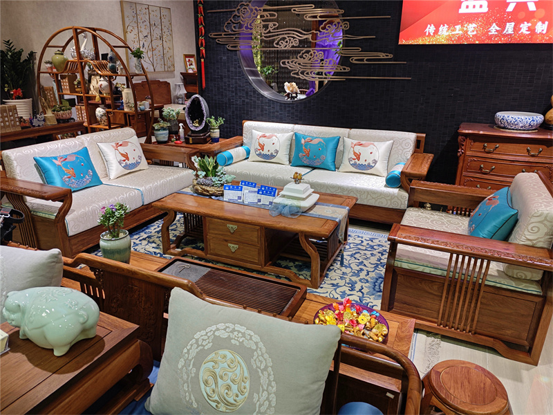 新中式沙发坐垫