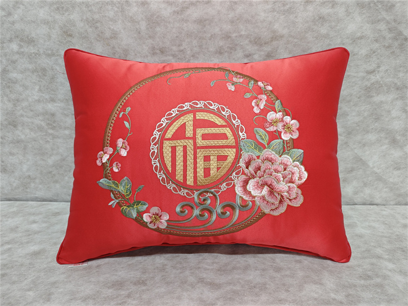 刺绣靠包 绣花抱枕